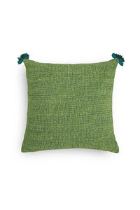 Ananya Hand Woven Cushion- Leafy Green