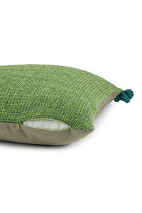 Ananya Hand Woven Cushion- Leafy Green