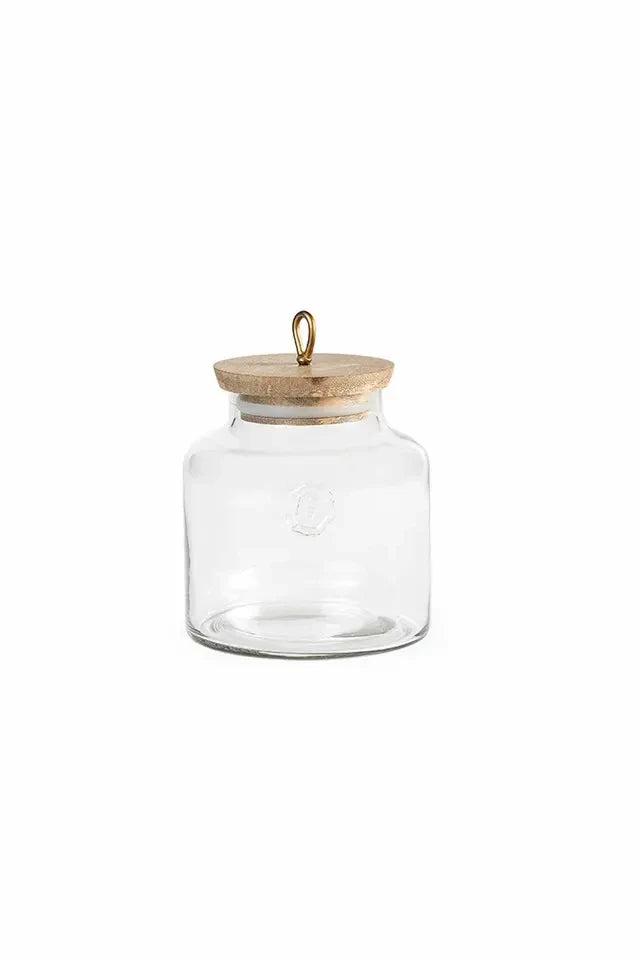 Madin Glass Jar With Wooden Lid
