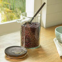 Tashi Glass Canister With Wooden Spoon