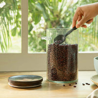 Tashi Glass Canister With Wooden Spoon