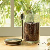 Tashi Glass Canister With Wooden Spoon