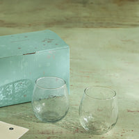 Soyuz Glass Tumbler Set of Two - Round