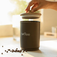 Charcoal Brown Coffee Jar