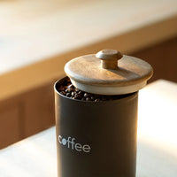Charcoal Brown Coffee Jar
