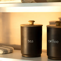 Charcoal Brown Tea Jar