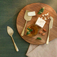 Champagne Gold Cheese Knife Set of Three