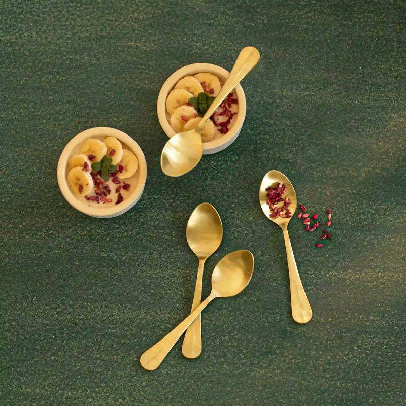 Champagne Gold Spoons Set of Four