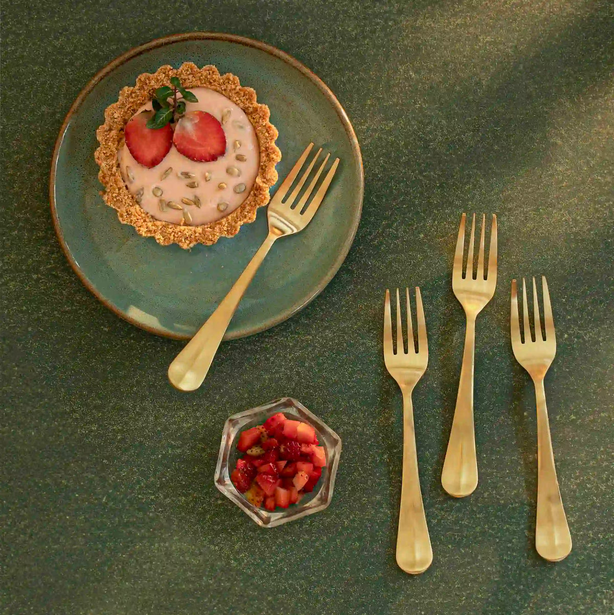 Champagne Gold Forks Set of Four