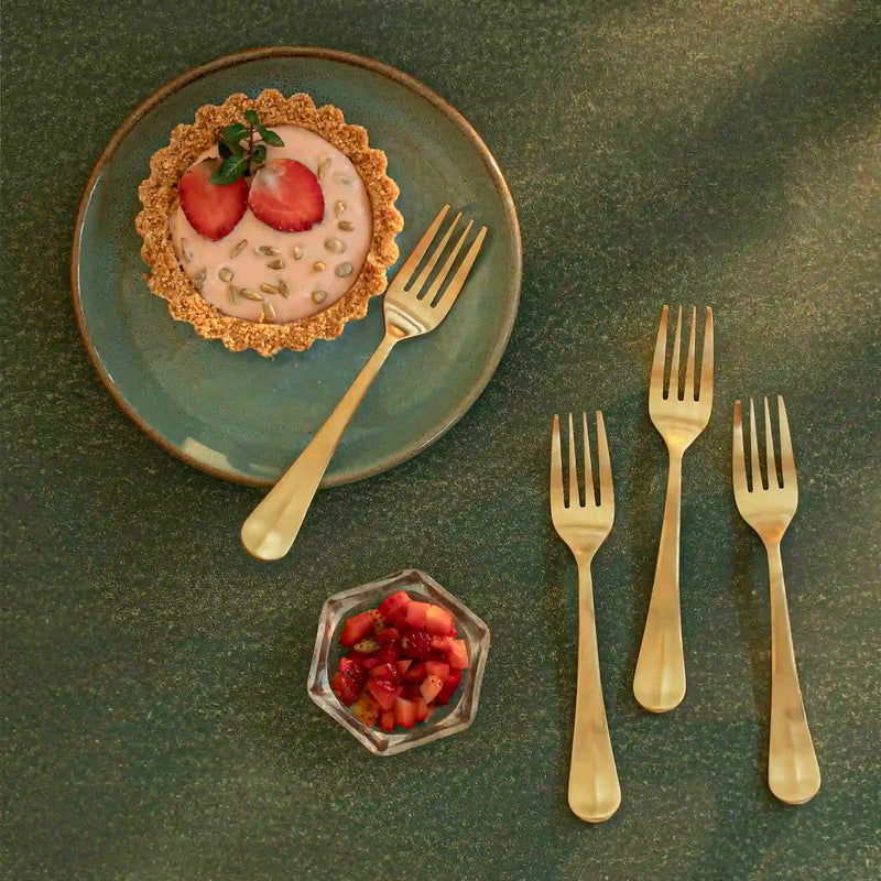 Champagne Gold Forks Set of Four