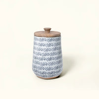 Ocean Hearts Ceramic Jar With Lid