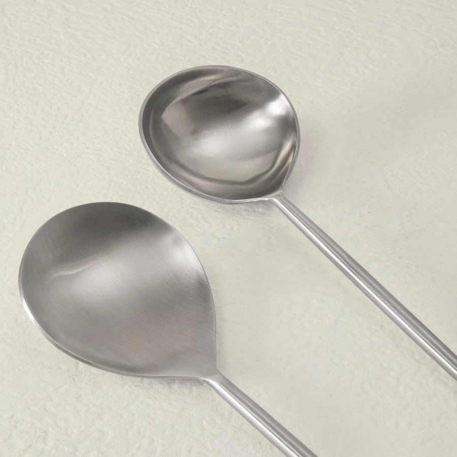 Aura Silver Serving Set of Two