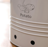 Canny Potato Storage Barrel With Wooden Lid