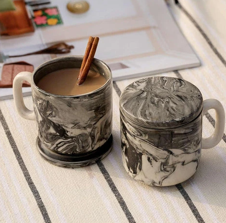 Carbon Ceramic Espresso Mugs Set of Two