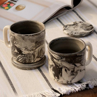 Carbon Ceramic Espresso Mugs Set of Two