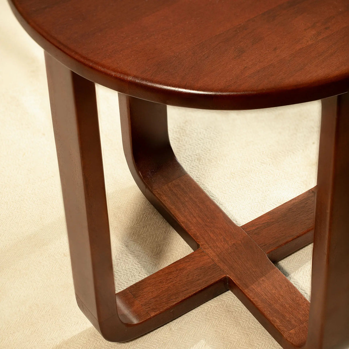 Wooden Four-Legged Side Table