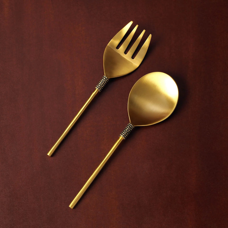 Masai Gold Salad Serving Set