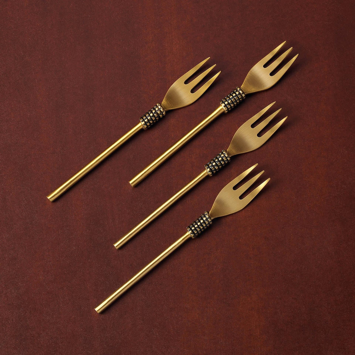 Masai Gold Dessert Fork Set of Four