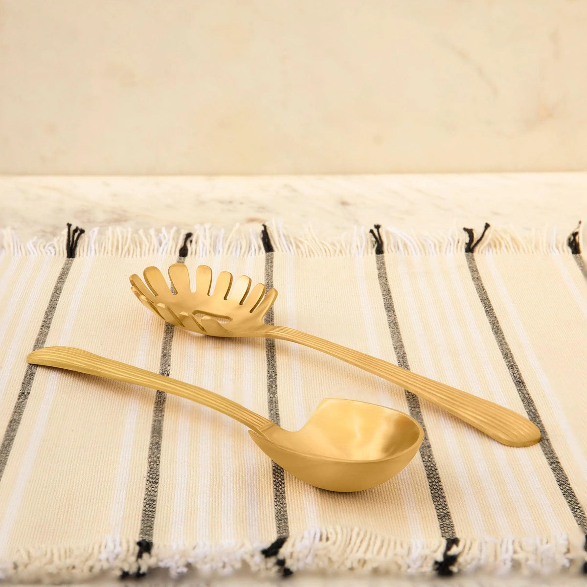 Celestial Brass Ladle Set of Two