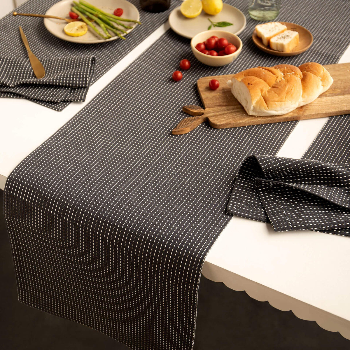 Pinstriped Table Runner