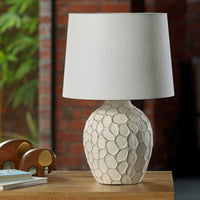 Pebble Pot Lamp With Shade
