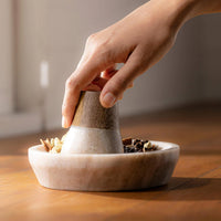 Swirl & Grind Marble Mortar & Pestle