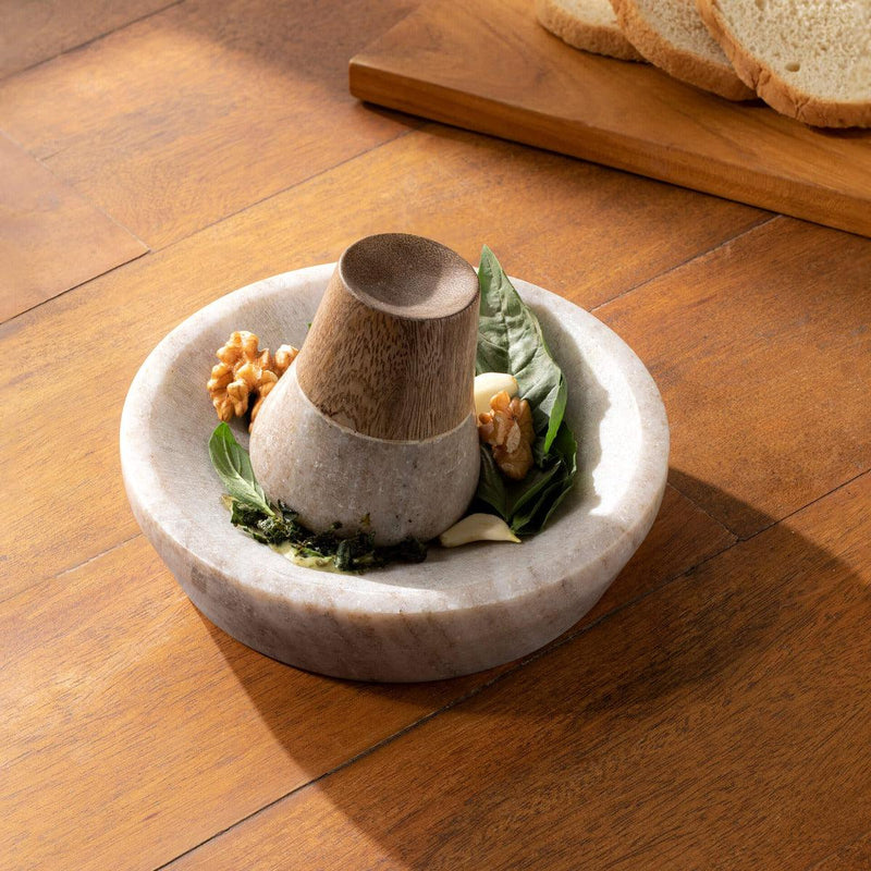 Swirl & Grind Marble Mortar & Pestle