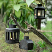 Kuma Metal Round Lantern Set of 2 (with T-Light)