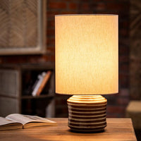 Shades of Grey Terracotta Table Lamp - Short