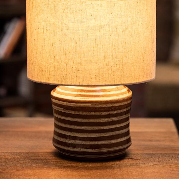 Shades of Grey Terracotta Table Lamp - Short