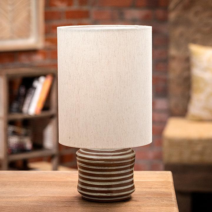 Shades of Grey Terracotta Table Lamp - Short
