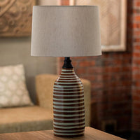 Shades of Grey Terracotta Table Lamp - Tall