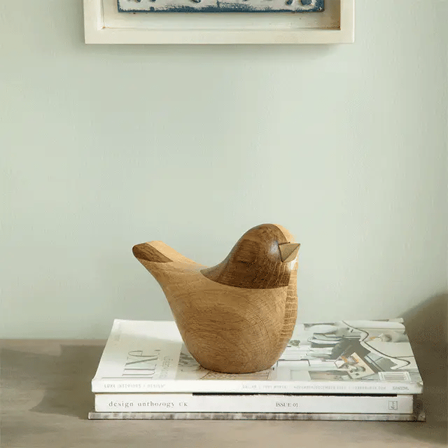 Dovy Oak Wood Decorative Bird