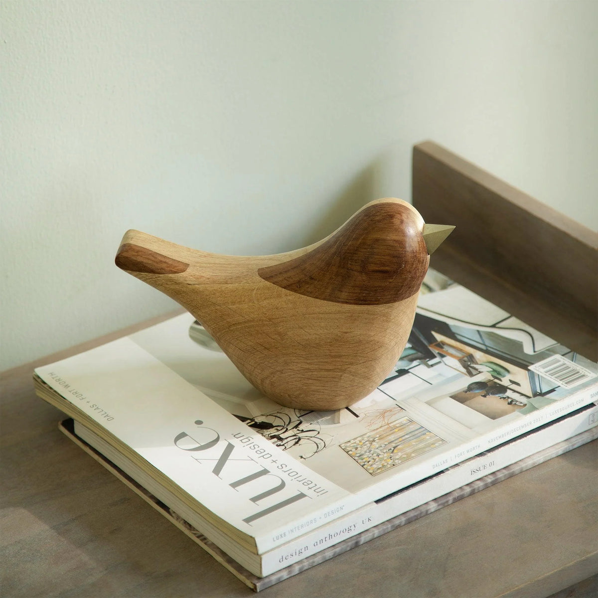 Dovy Oak Wood Decorative Bird