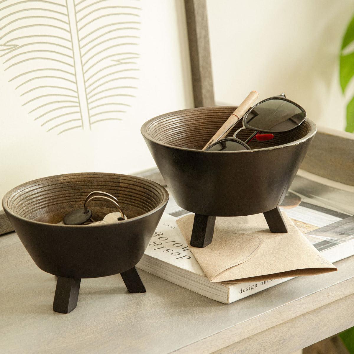 Orbis Tri Legged Round Bowl - Large