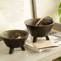 Orbis Tri Legged Round Bowl - Large